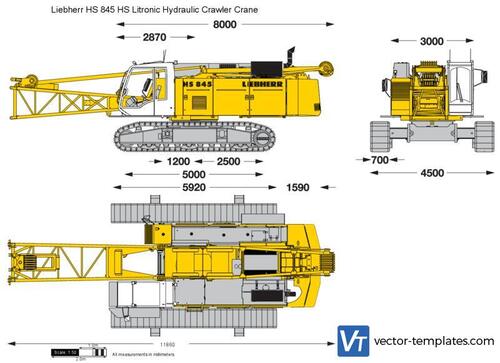 Liebherr HS 845 HS Litronic Hydraulic Crawler Crane