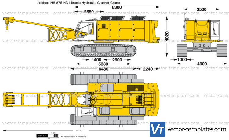 Liebherr HS 875 HD Litronic Hydraulic Crawler Crane