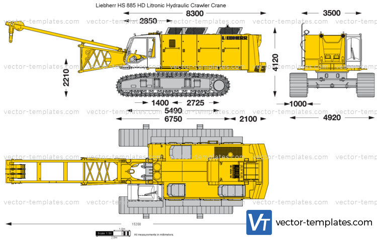 Liebherr HS 885 HD Litronic Hydraulic Crawler Crane