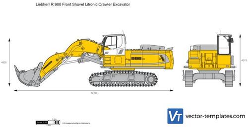 Liebherr R 966 Front Shovel Litronic Crawler Excavator