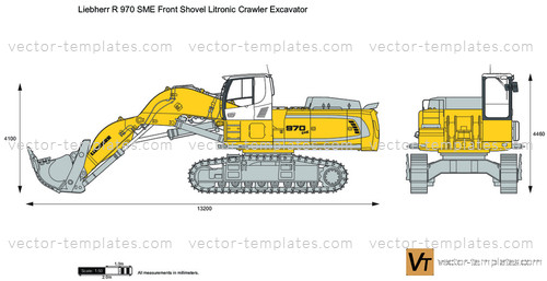 Liebherr R 970 SME Front Shovel Litronic Crawler Excavator