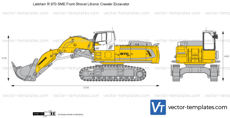 Liebherr R 970 SME Front Shovel Litronic Crawler Excavator