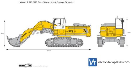 Liebherr R 970 SME Front Shovel Litronic Crawler Excavator