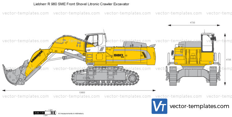 Liebherr R 980 SME Front Shovel Litronic Crawler Excavator