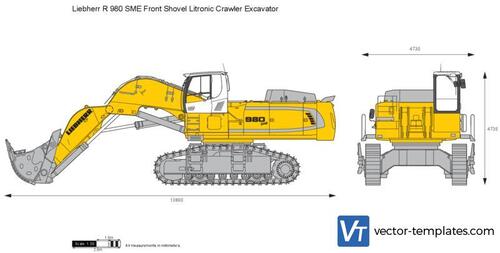 Liebherr R 980 SME Front Shovel Litronic Crawler Excavator