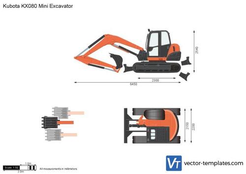 Kubota KX080 Mini Excavator