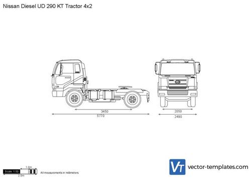 Nissan Diesel UD 290 KT Tractor 4x2