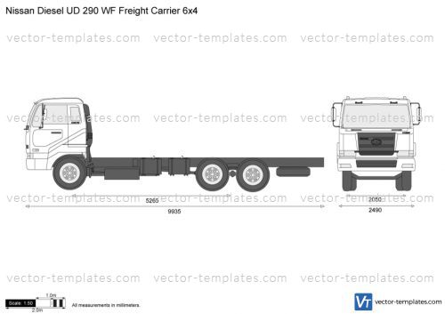 Nissan Diesel UD 290 WF Freight Carrier 6x4