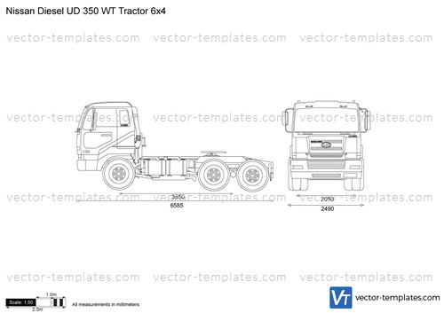 Nissan Diesel UD 350 WT Tractor 6x4