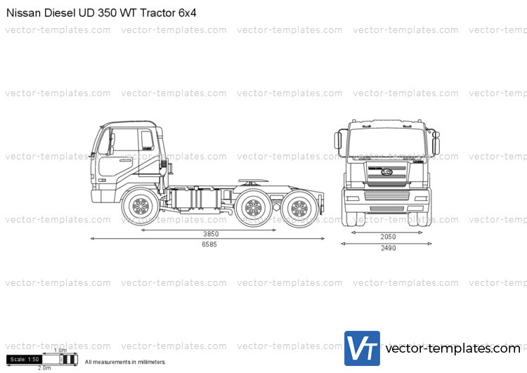 Nissan Diesel UD 350 WT Tractor 6x4