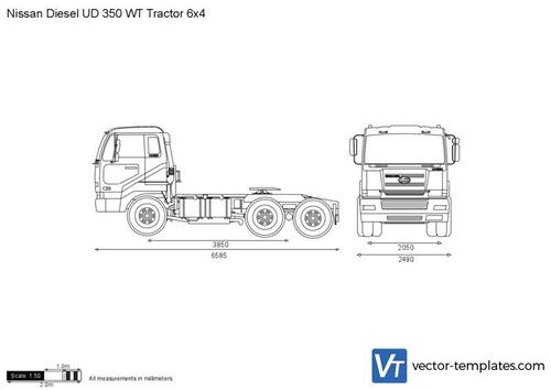 Nissan Diesel UD 350 WT Tractor 6x4