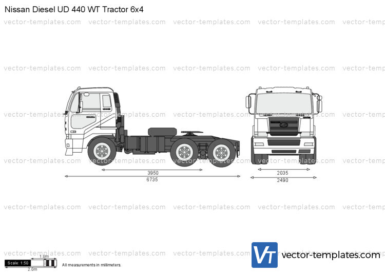 Nissan Diesel UD 440 WT Tractor 6x4