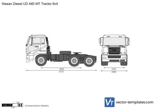 Nissan Diesel UD 440 WT Tractor 6x4