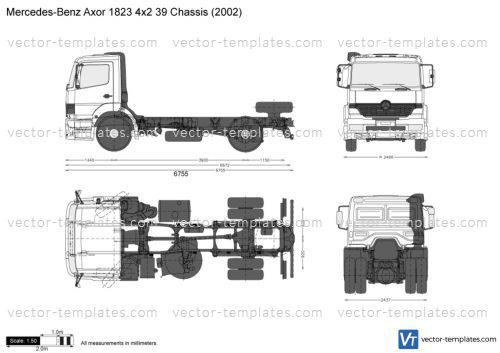 Mercedes-Benz Axor 1823 4x2 39 Chassis