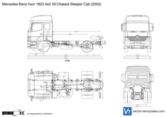 Mercedes-Benz Axor 1823 4x2 39 Chassis Sleeper Cab