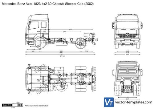 Mercedes-Benz Axor 1823 4x2 39 Chassis Sleeper Cab