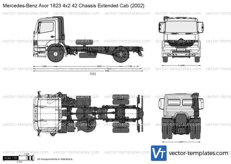 Mercedes-Benz Axor 1823 4x2 42 Chassis Extended Cab