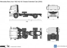 Mercedes-Benz Axor 1823 4x2 42 Chassis Extended Cab