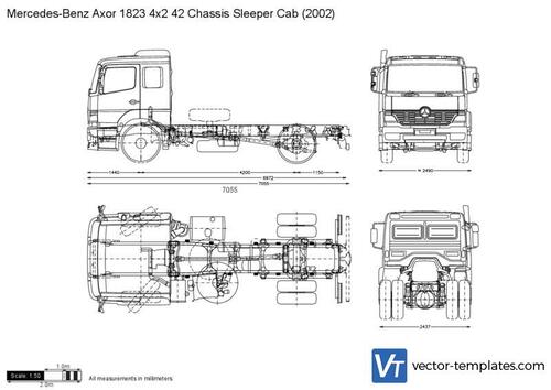 Mercedes-Benz Axor 1823 4x2 42 Chassis Sleeper Cab