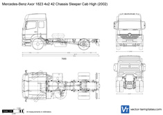 Mercedes-Benz Axor 1823 4x2 42 Chassis Sleeper Cab High