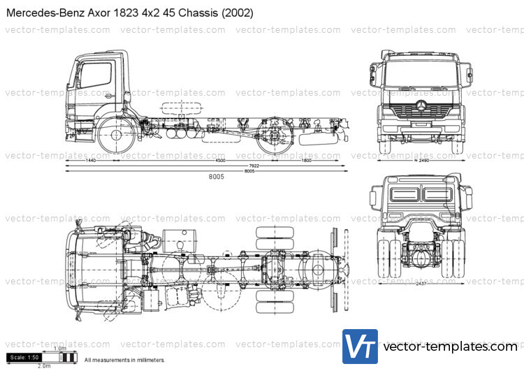 Mercedes-Benz Axor 1823 4x2 45 Chassis