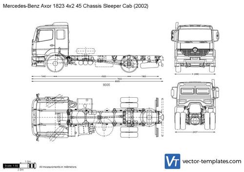 Mercedes-Benz Axor 1823 4x2 45 Chassis Sleeper Cab