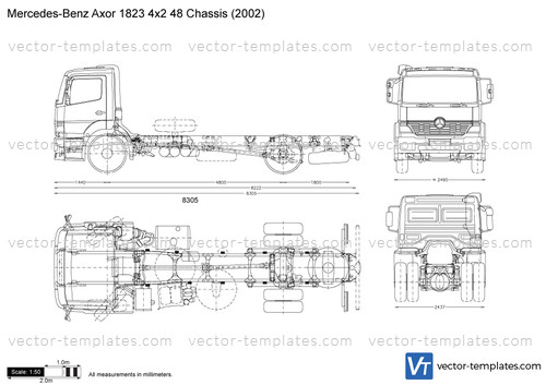 Mercedes-Benz Axor 1823 4x2 48 Chassis