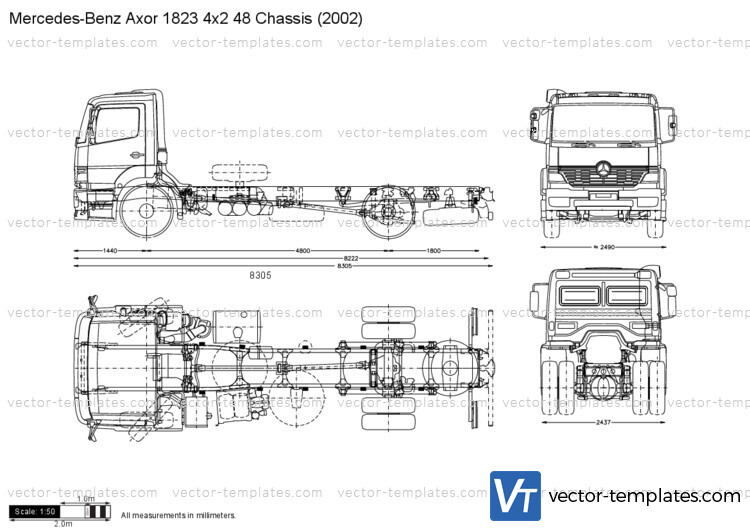 Mercedes-Benz Axor 1823 4x2 48 Chassis