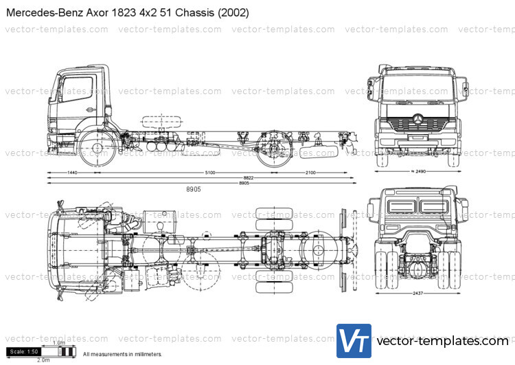 Mercedes-Benz Axor 1823 4x2 51 Chassis