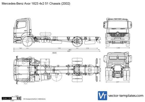 Mercedes-Benz Axor 1823 4x2 51 Chassis