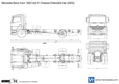 Mercedes-Benz Axor 1823 4x2 51 Chassis Extended Cab