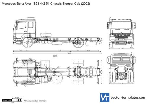 Mercedes-Benz Axor 1823 4x2 51 Chassis Sleeper Cab