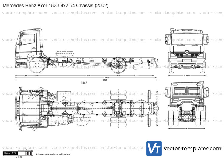 Mercedes-Benz Axor 1823 4x2 54 Chassis