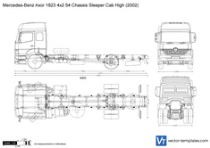 Mercedes-Benz Axor 1823 4x2 54 Chassis Sleeper Cab High