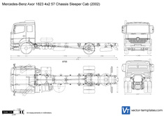 Mercedes-Benz Axor 1823 4x2 57 Chassis Sleeper Cab