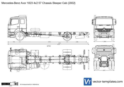 Mercedes-Benz Axor 1823 4x2 57 Chassis Sleeper Cab