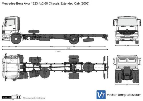 Mercedes-Benz Axor 1823 4x2 60 Chassis Extended Cab