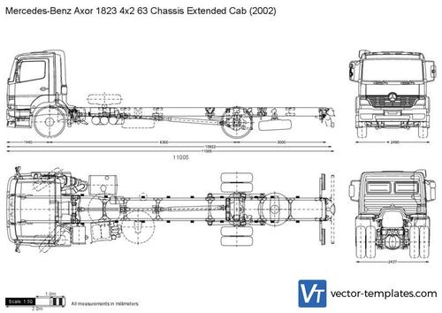 Mercedes-Benz Axor 1823 4x2 63 Chassis Extended Cab