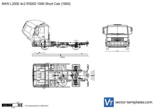 MAN L2000 4x2 R3000 1090 Short Cab