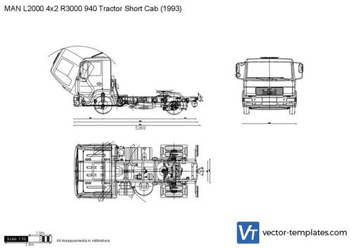 MAN L2000 4x2 R3000 940 Tractor Short Cab