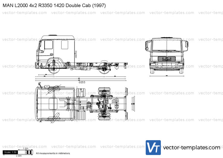 MAN L2000 4x2 R3350 1420 Double Cab