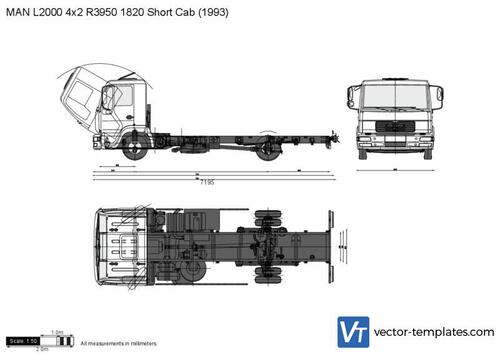 MAN L2000 4x2 R3950 1820 Short Cab