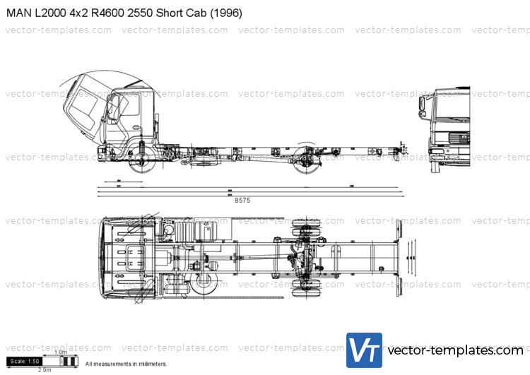 MAN L2000 4x2 R4600 2550 Short Cab