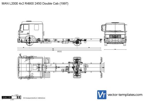 MAN L2000 4x2 R4900 2450 Double Cab