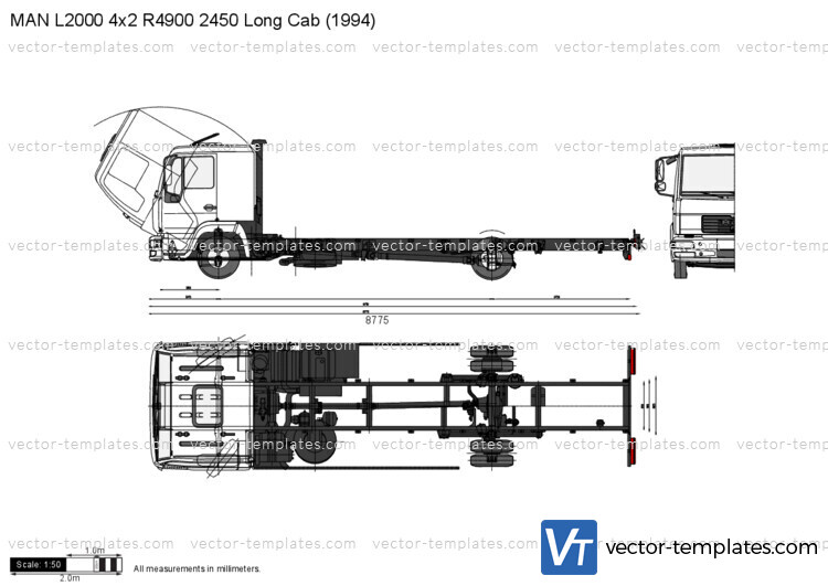 MAN L2000 4x2 R4900 2450 Long Cab