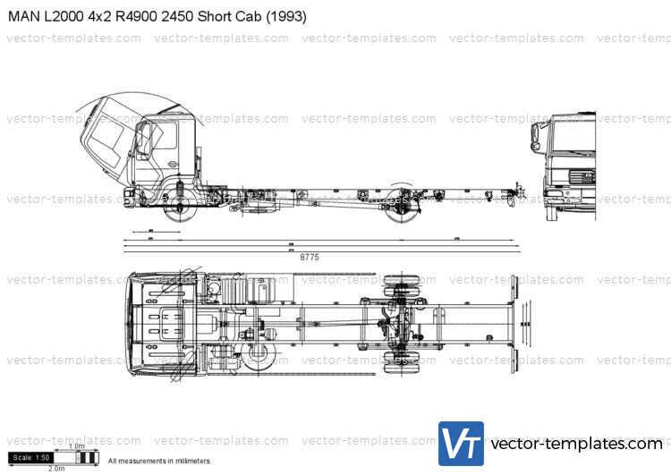 MAN L2000 4x2 R4900 2450 Short Cab