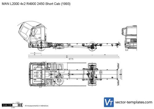 MAN L2000 4x2 R4900 2450 Short Cab