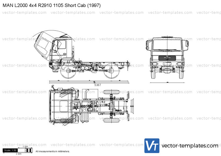 MAN L2000 4x4 R2910 1105 Short Cab