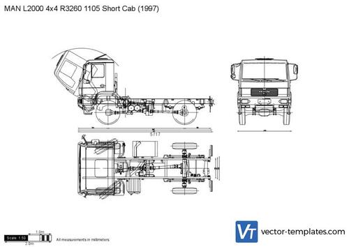 MAN L2000 4x4 R3260 1105 Short Cab