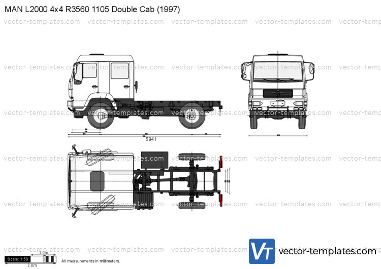 MAN L2000 4x4 R3560 1105 Double Cab